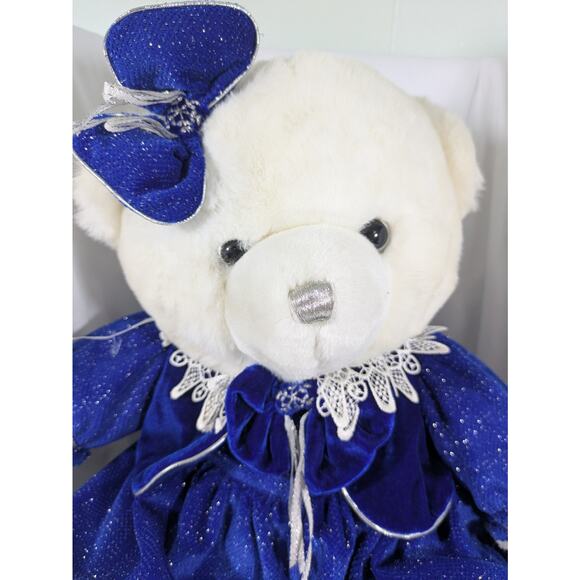 Dan Dee‎ Snowflake Christmas Holiday Teddy Bear Stuffed Plush 20" 2006 with Tag - Picture 2 of 8